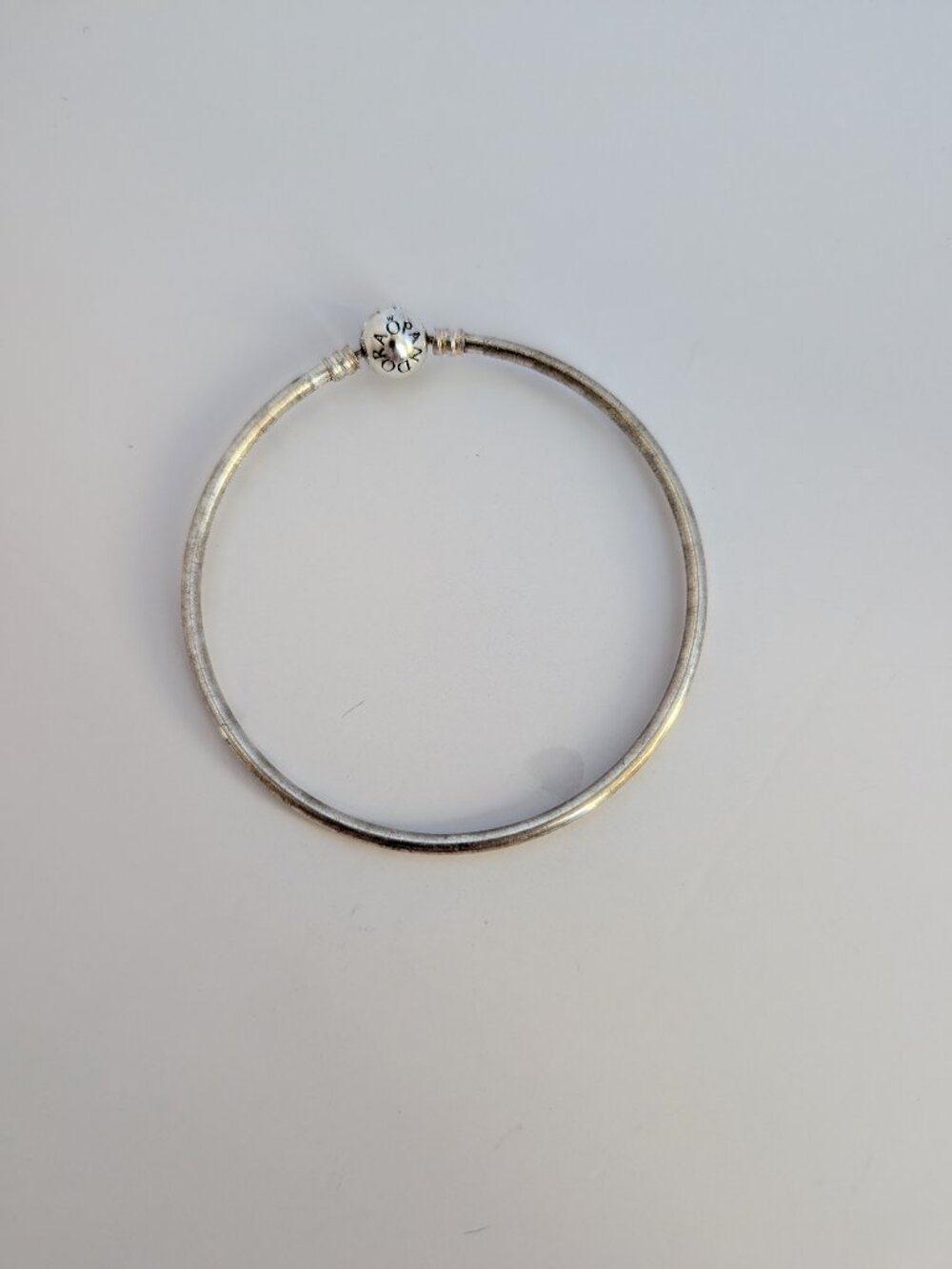 Pandora Bangle Bracelet. 3" Dia. Stamp ALE 925